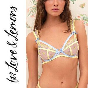 FOR LOVE & LEMONSLavender Meadows Underwire Bra | S